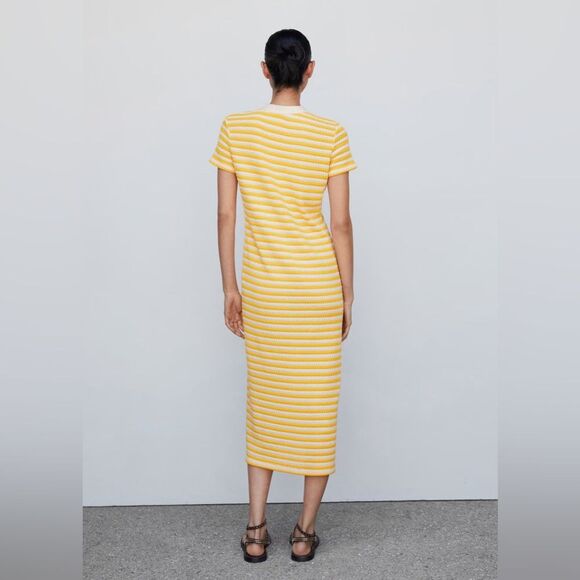 Mango Striped jersey dress - Picture 4 of 8